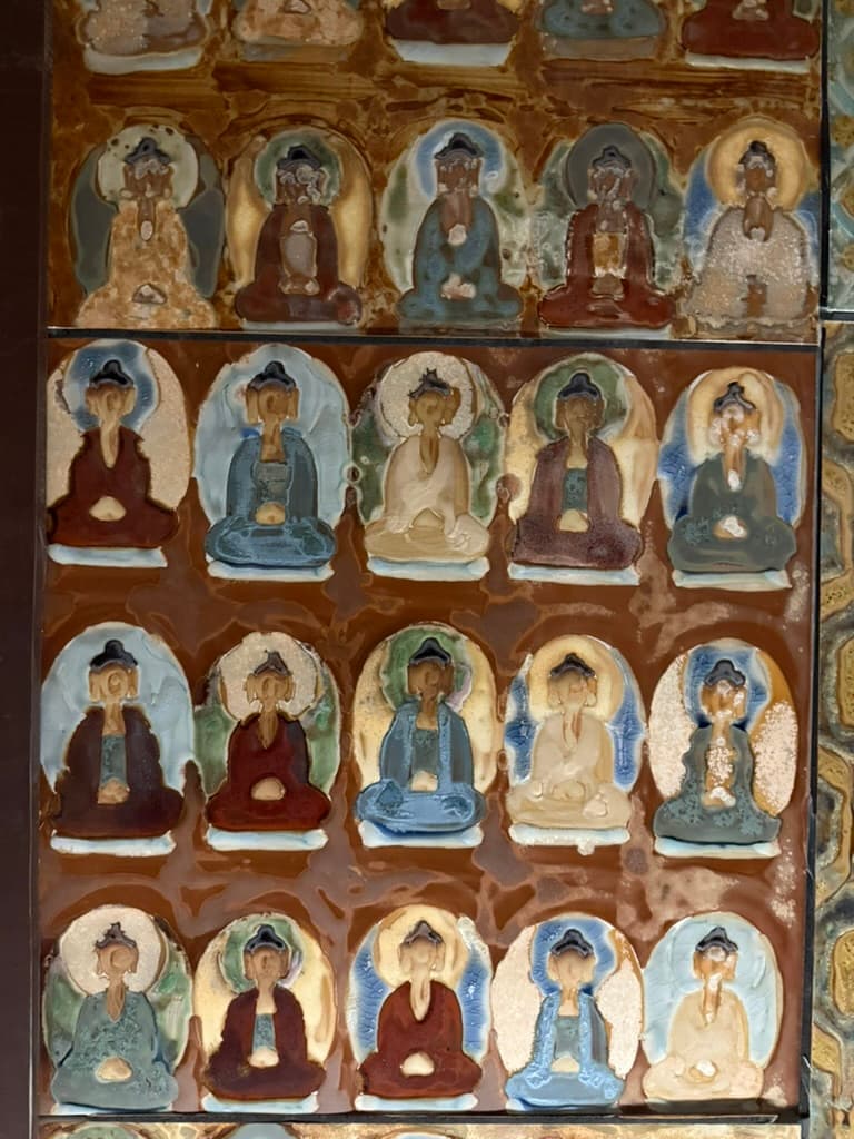 Buddhist ceramic tile relief, Nanchang